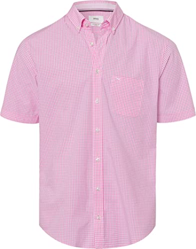 BRAX Męska koszula w stylu Dan C Pure Cotton w inteligentnej koszuli w kratkę Vichy, Optimism, L, Optimism, L