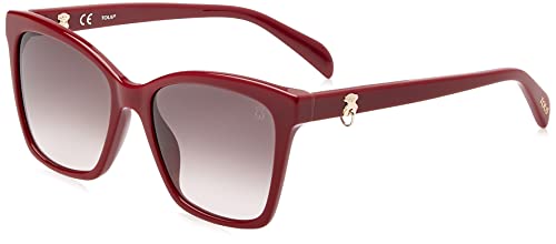 TOUS STOB50, okulary, Shiny Full Bordeaux, 55 damskie, Shiny Full Bordeaux, 55