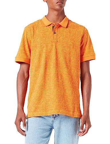 Camel Active Męska Koszulka Polo, Sun Orange, 4Xl