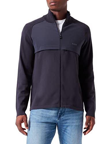 BOSS Męska kurtka z dzianiny Zaimon, Dark Blue402., XL