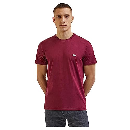 Lee Koszulka męska z logo SS Patch, Rosa, M