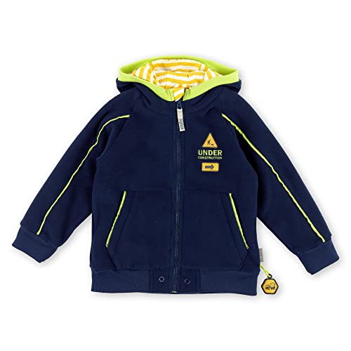 Sigikid Chłopięca kurtka polarowa z kapturem, niebieski-1, 110 cm