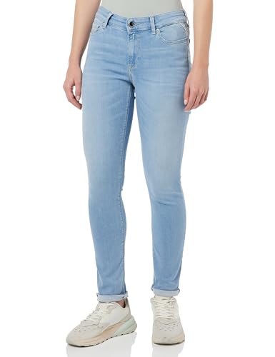 Replay Dżinsy damskie Luzien Skinny-Fit X-Lite z Power Stretch, niebieskie (Light Blue 010), 33 W / 32 L, 010 Light Blue, 33W / 32L