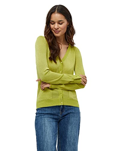 Desires Damski kardigan z dekoltem w serek Austin, gruszka zielona lurex, XL, Lureks gruszkowy zielony, XL