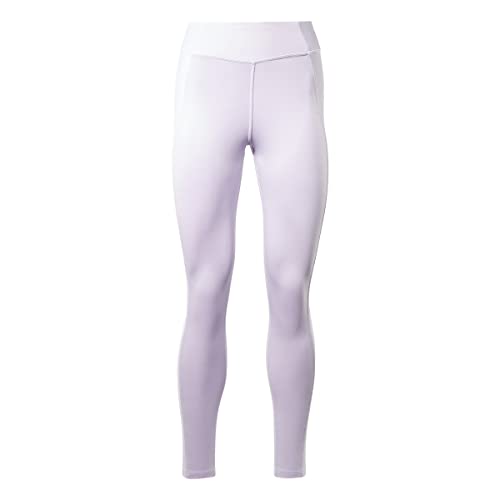 Reebok Damskie spodnie do jogi High Rise Rib, Purple Oasis, L-Kr�tki