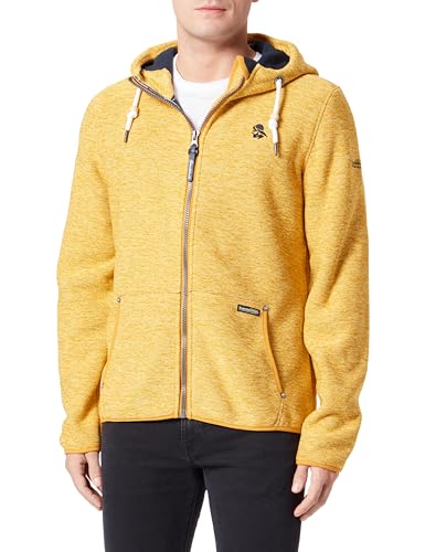 boundry Philon męska kurtka polarowa, musztardowy melanż, L