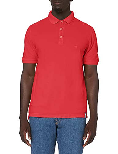 camel active Męska koszulka polo 4094613P09 z rękawami, czerwony (Red Los 44), 6XL