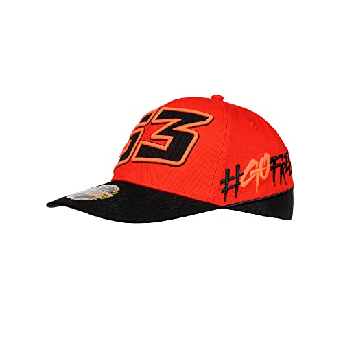 VR 46 Męska czapka do kąpieli wodnej #Gofree z daszkiem, czerwona, jeden rozmiar, Czerwony, Rozmiar uniwersalny