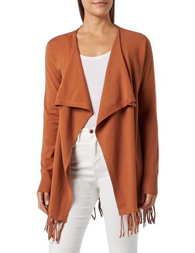 ALARY Damski kardigan z dzianiny 15526483-AL01, wielbłąd, XS/S, wielbłąd, XS-S