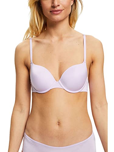 ESPRIT Bodywear damski Shiny Micro FASH RCS seksowny pad wyściełany biustonosz, fioletowy, 80 A, fioletowy, 80A
