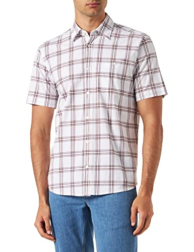 s.Oliver Męska koszula z krótkim rękawem, brązowy, S