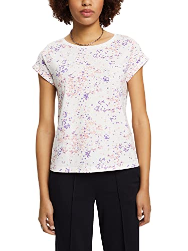 edc by ESPRIT T-shirt damski, 114/Off White 5, S