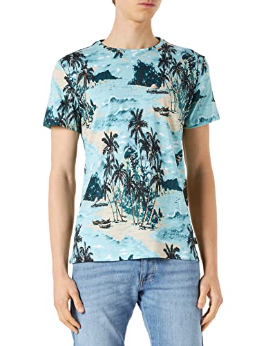 Blend Męski T-shirt, 144810 / niebieski, XL