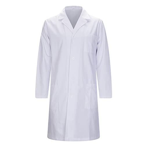 Misemiya Unisex Laboratorium Bluzka BZ-816 Mieszana, biały i czarny, L