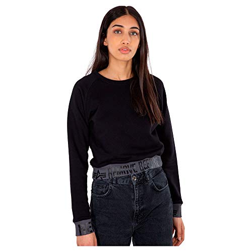 ALPHA INDUSTRIES RBF Cropped Damska bluza, Black/Greyblack, M