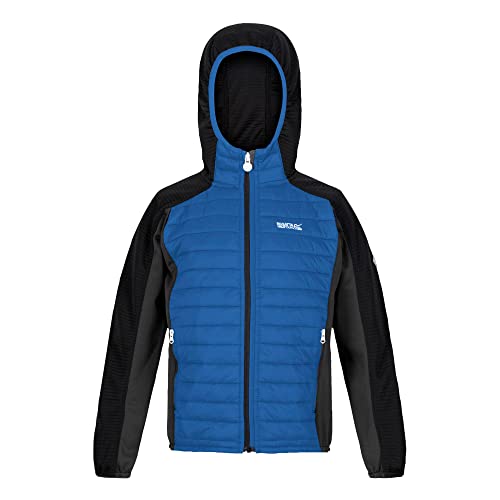 Regatta Dziecięca kurtka Kielder Hybrid V Unisex, Spray/czarny (czarny), 3 Lata