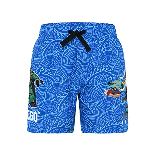 LEGO Chłopięce szorty Ninjago Jungen Badeshort LWAlex 316, 557 niebieskie, 92