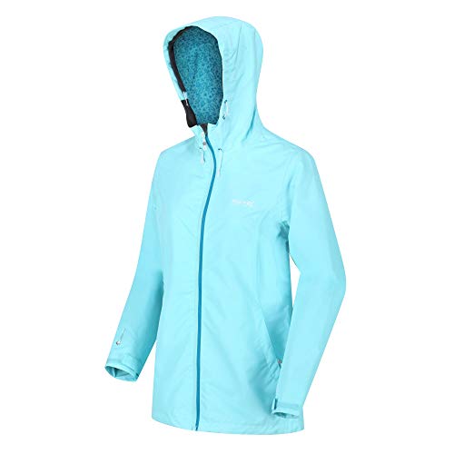 Regatta Hamara III' oddychająca kurtka z kapturem z podszewką z siateczki, wodoodporna powłoka, Cool Aqua, XL