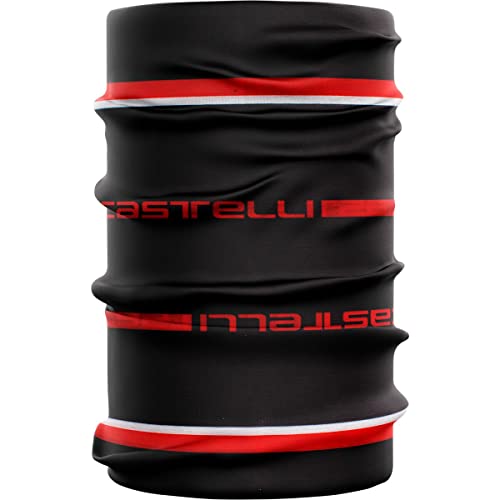 CASTELLI Como Neck Warmer Damska opaska sportowa, CZARNY/RED-WHITE, rozmiar uniwersalny