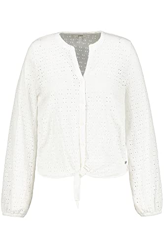 Garcia Damska bluzka z długim rękawem, off white, S, Off White, S