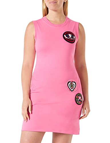 Love Moschino Damska sukienka o dopasowanym kroju, fuksja, rozmiar 42, Fuchsia, 42
