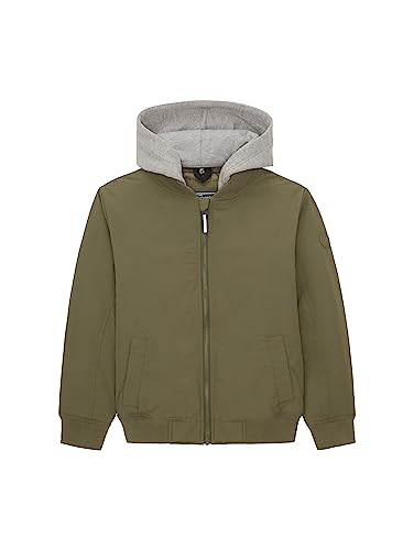 TOM TAILOR Chłopięca kurtka bomberka z odpinanym kapturem, 10415-dusty Olive Green, 152