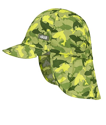 Döll Chłopięca czapka baseballowa czapka z ochroną karku 1819214681, zielona (Dark Citron 5880),49, zielony