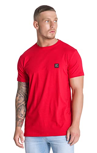 Gianni Kavanagh Męski t-shirt Red Gk Iron Tee, czerwony, XXL