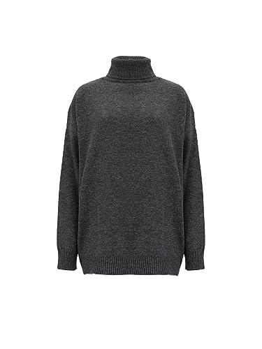 LTB Jeans Damski sweter z dzianiny Tohiji, Ciemnoszary 216, M