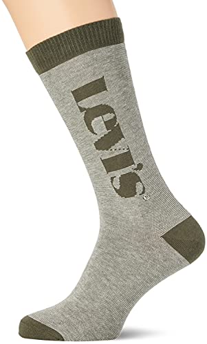 Levi's Logo Micro Stripe unisex skarpety o regularnym kroju, Khaki