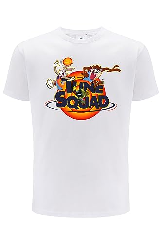 ERT GROUP oryginalny i oficjalnie licencjonowany Looney Tunes biały T-shirt męski wzór Space Jam 031, jednostronne drukowanie, Rozmiar 3XL, Space Jam 031 Biały, 3XL