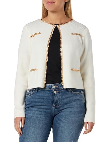 NALLY Damski kardigan 11025376-NA02, biały, XL/XXL, biały, XL-XXL