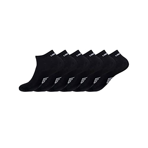 UMBRO UMB/AM/TCX6 Lekkie skarpety męskie - Zestaw 6 - Męskie skarpety sportowe, wygodne, trwałe, czarny, 39-42 EU
