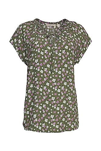 edc by ESPRIT Damska bluzka 063CC1F304, 348/LIGHT Khaki 4, XXS, 348/Light Khaki 4, XXS