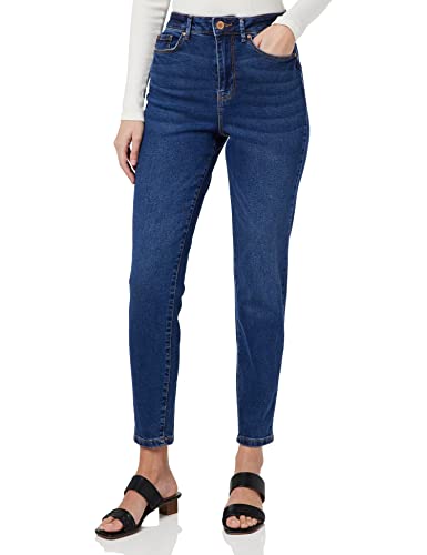 Vila Vinaomi Jo Dbd Hw Mom Noos dżinsy damskie, niebieski (Dark Blue Denim), 38W / 30L