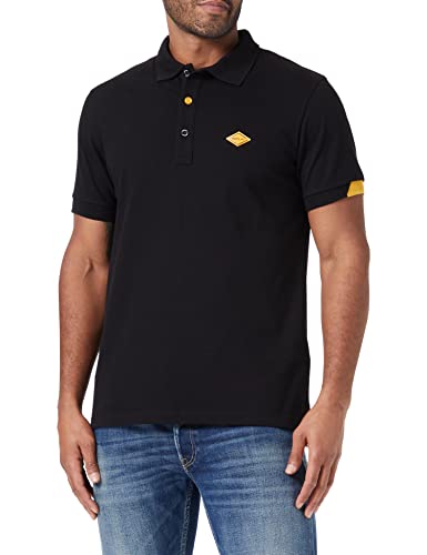 REPLAY Męska koszulka polo M3540 .000.20623, czarna (098 Black), XS, czarny (098 Black), XS