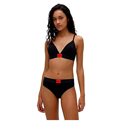 HUGO Damskie stringi z metką Thong Red Label, czarny (Black1), XL