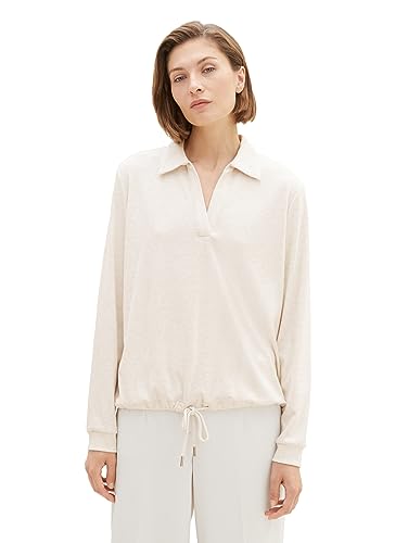 TOM TAILOR Bluza damska, 30265 - Soft Buttercream Melange, S