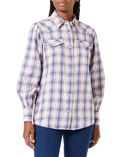 Wrangler Damska koszulka z długim rękawem, federal blue, M