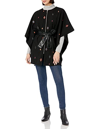 Desigual Damskie poncho_July TRIBU Milan Cold Weather Scarf, Red, U, czerwony, U