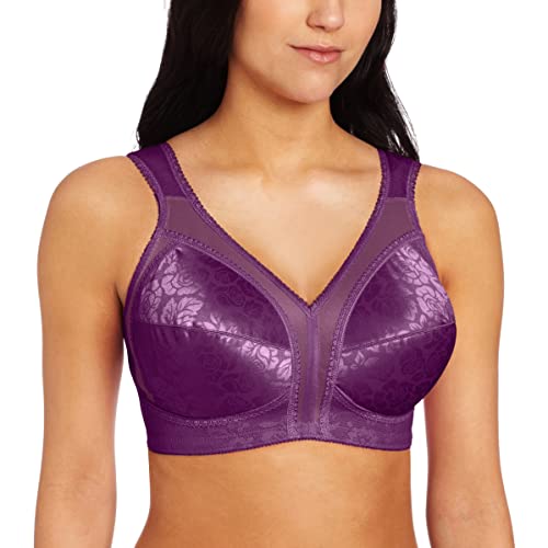 Playtex Damski biustonosz bez fiszbin, 18 godzin, oryginalny komfortowy biustonosz #4693 (opakowanie 1 szt.), Śliwka Majestic, 85D