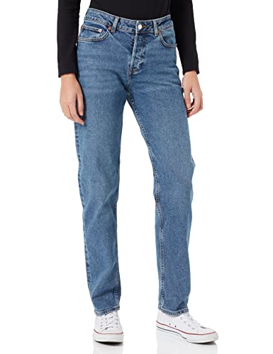 JJXX Dżinsy damskie Straight Fit JXSEOUL MW CC3002, niebieski (medium blue denim), 30