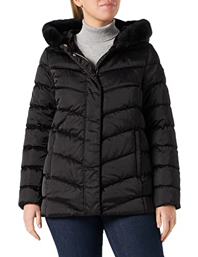 Geox Płaszcz damski CHLOO Down Coat, czarny, 44 (DE)