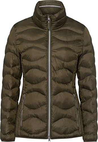 BRAX Damska kurtka Bern Blueplaet Zero Down o wyglądzie puchu, pikowana kurtka, khaki, 42