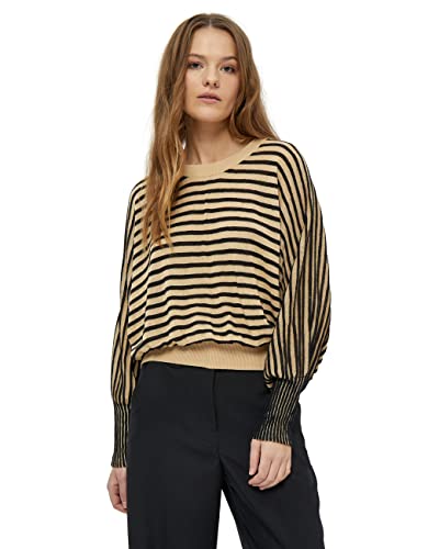 Peppercorn Damski sweter z rękawami Mathilda Baloon Black, L, Czarny, L