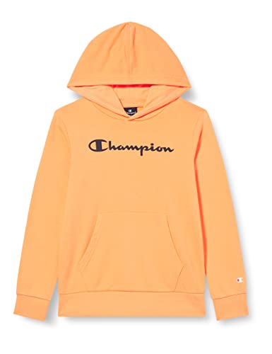 Champion Bluza chłopięca Legacy American Classics-Ultra Light Powerblend Terry Logo Hooded, pomarańczowy, 11-12 Lat