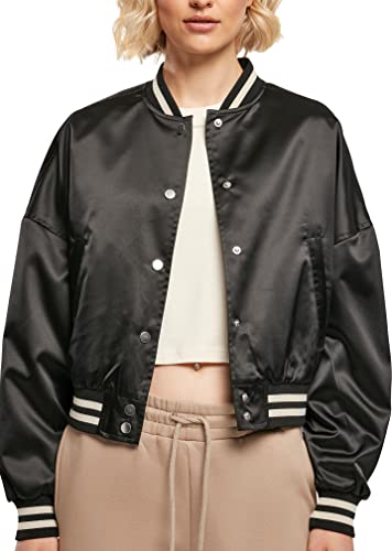 Urban Classics damska kurtka satynowa oversized, czarny, L