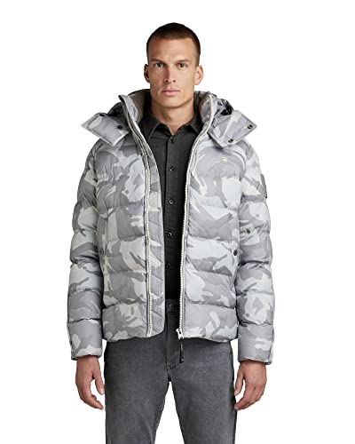 G-STAR RAW G-Whistler Pdd HDD JKT kurtka męska, Wielokolorowy (chłodny szary leśny kamuflaż C441-D436), XXL