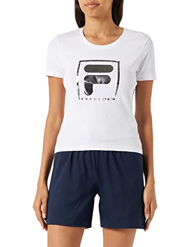 FILA Damska koszulka z logo Swansea, jasna biel, L, Bright White, L