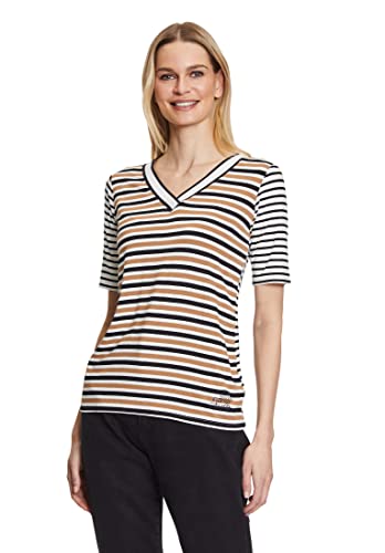 Betty Barclay T-shirt damski, Black/Camel, 38 PL